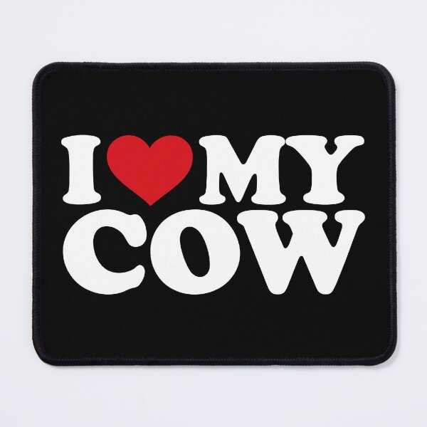 Item preview, I ❤️ My Cow – Cute Farm Animal white Design designed and sold by EmeraldeaArt.