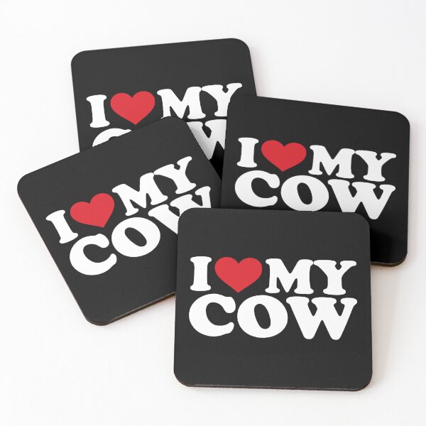 Item preview, I ❤️ My Cow – Cute Farm Animal white Design designed and sold by EmeraldeaArt.