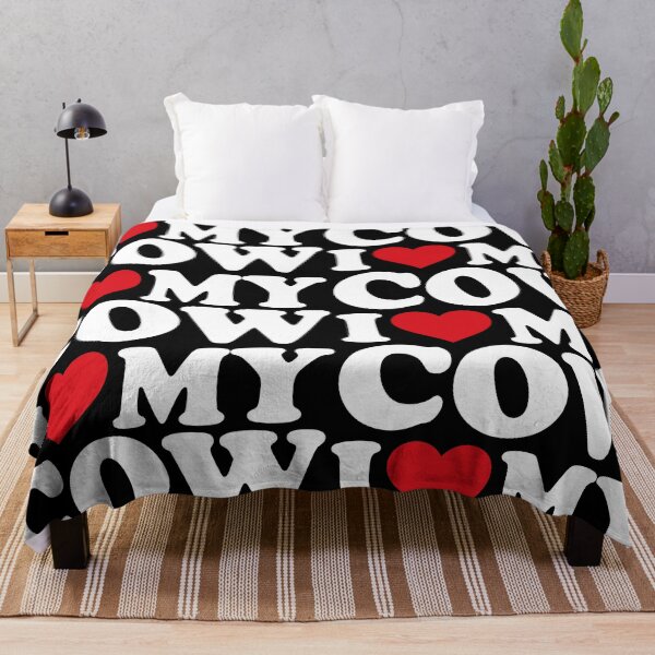 Item preview, I ❤️ My Cow – Cute Farm Animal white Design designed and sold by EmeraldeaArt.