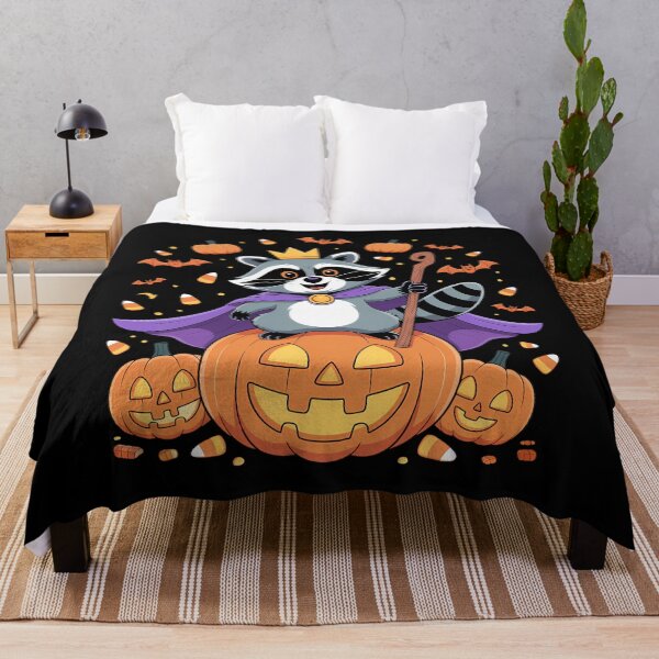 Item preview, Halloween Raccoon - Lord of Pumpkins designed and sold by ValerieRodrigue.
