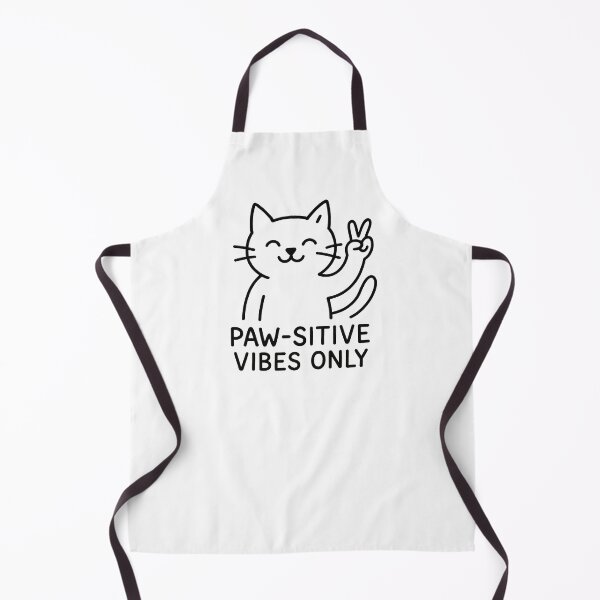 Item preview, Funny Cat Drawing – Paw-sitive Vibes Only | Cute Cat Lover Gift designed and sold by Bold Doodles.