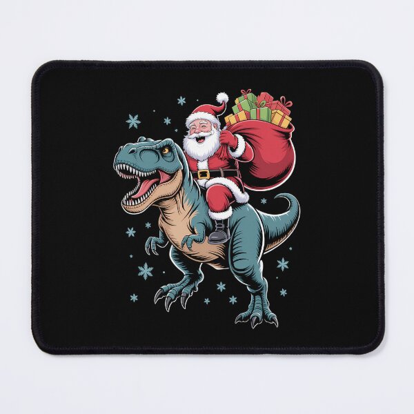 Item preview, Dinosaur T rex Christmas Santa Xmas Squad designed and sold by CookWorldLaughs.