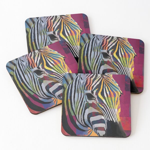 Item preview, Protect the Wild Zebra - Bold Wildlife Artwork with Striking Color Spectrum and Energy designed and sold by OlfactoART Studio.