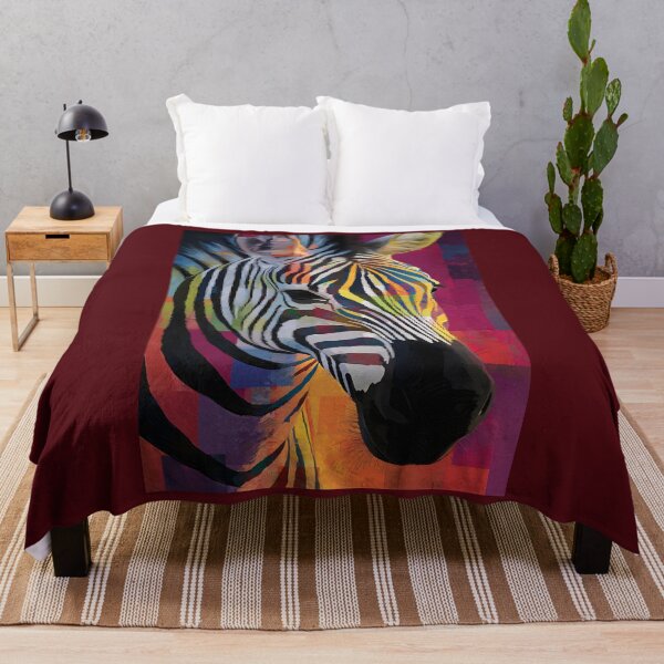 Item preview, Protect the Wild Zebra - Bold Wildlife Artwork with Striking Color Spectrum and Energy designed and sold by OlfactoART Studio.