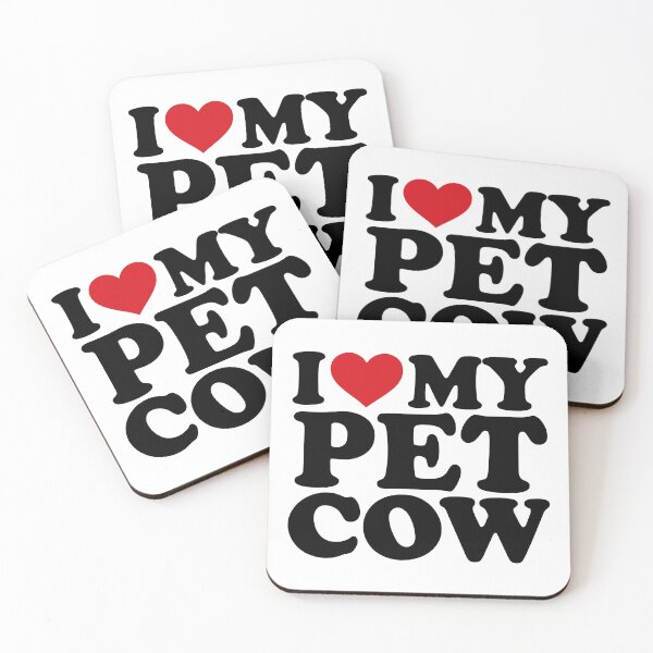 Item preview, I ❤️ My Pet Cow – Cute Farm Animal Lover Design designed and sold by EmeraldeaArt.