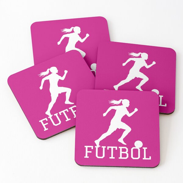 Item preview, Women's Soccer - Silhouette of a Running Soccer Player - Female Player with Ball designed and sold by DibuHumor.