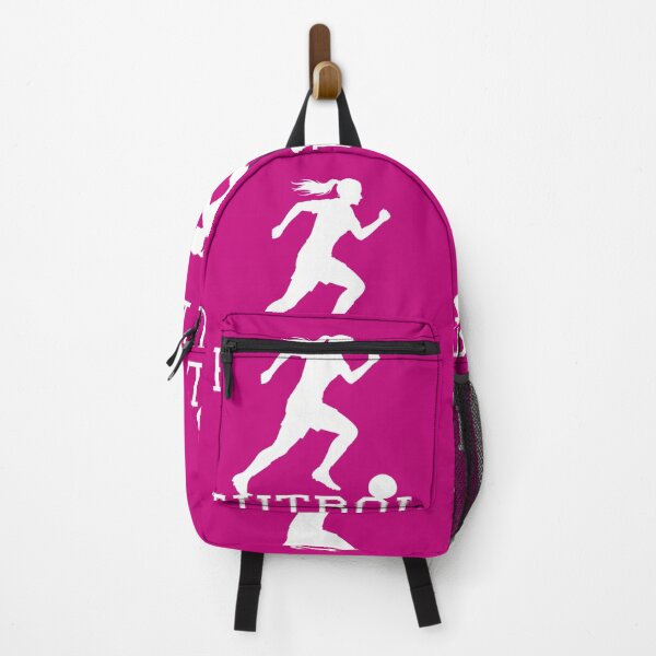 Item preview, Women's Soccer - Silhouette of a Running Soccer Player - Female Player with Ball designed and sold by DibuHumor.