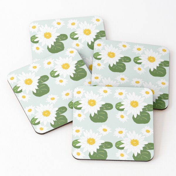 Item preview, White Lotus Floral Pattern  designed and sold by MNX.