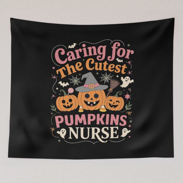 Item preview, Caring Cutest Pumpkins Pediatric Nurse, Boo Crew Ghost  designed and sold by BiellaSar.