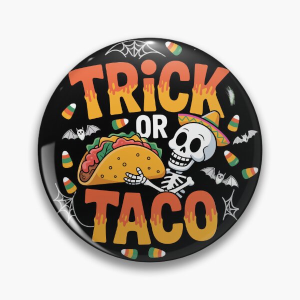 Item preview, Ghoulish Grab-and-Go: This fun and vibrant T-shirt design skeletal figure offers a taco dripping with crimson salsa. For the Halloween Festive Season designed and sold by Grang Art Artistic Designs.