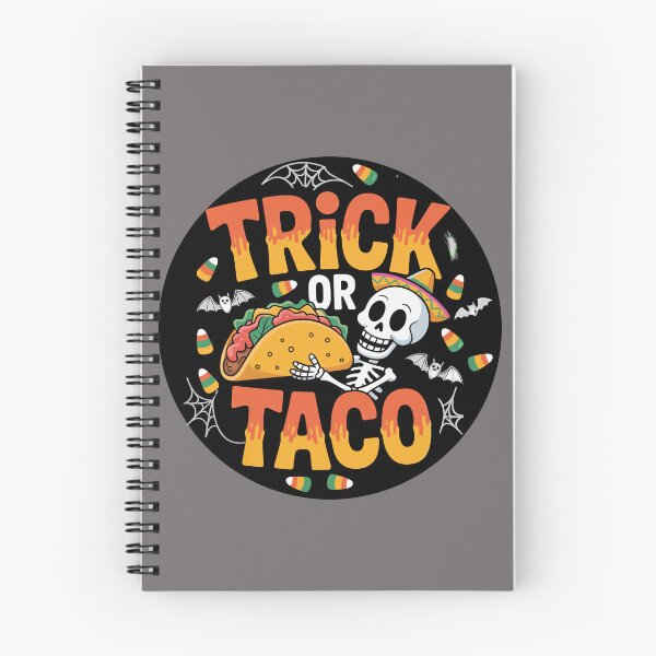 Item preview, Ghoulish Grab-and-Go: This fun and vibrant T-shirt design skeletal figure offers a taco dripping with crimson salsa. For the Halloween Festive Season designed and sold by Grang Art Artistic Designs.