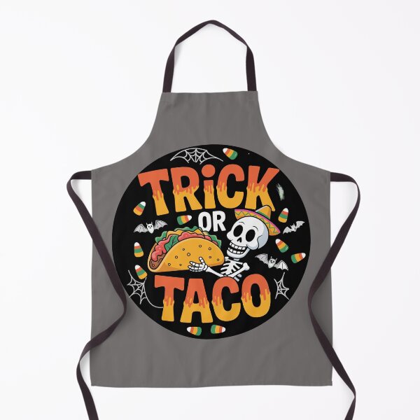 Item preview, Ghoulish Grab-and-Go: This fun and vibrant T-shirt design skeletal figure offers a taco dripping with crimson salsa. For the Halloween Festive Season designed and sold by Grang Art Artistic Designs.