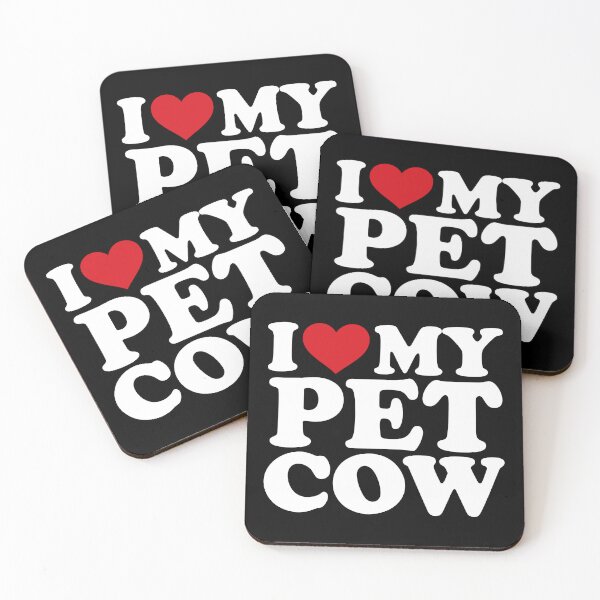 Item preview, I ❤️ My Pet Cow – Cute Farm Animal Lover white Design designed and sold by EmeraldeaArt.