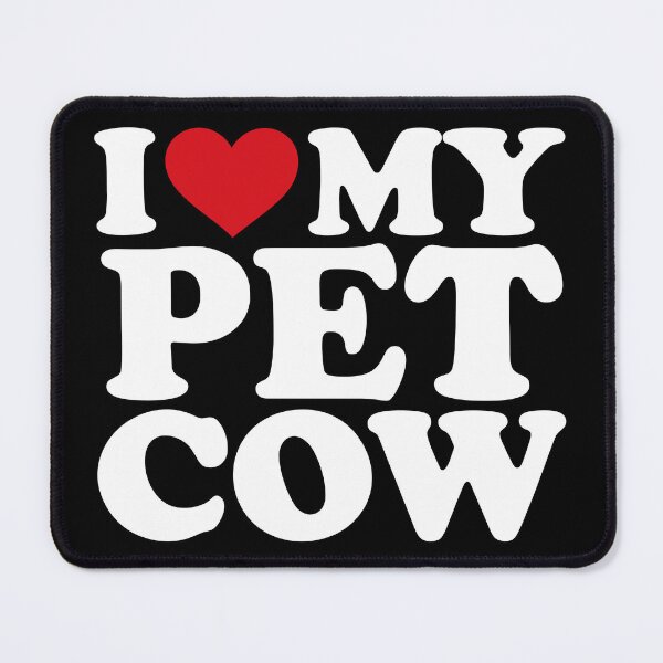Item preview, I ❤️ My Pet Cow – Cute Farm Animal Lover white Design designed and sold by EmeraldeaArt.