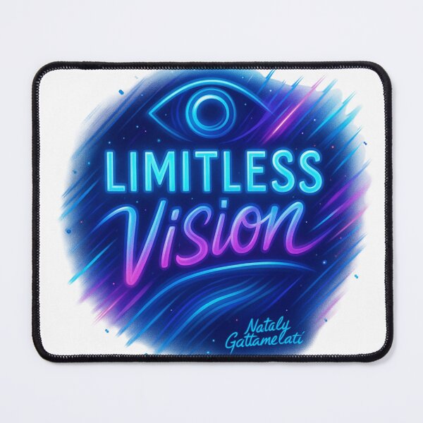 Item preview, Limitless Vision – Futuristic Neon Cosmic Art designed and sold by natalygattamelati.