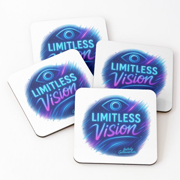 Item preview, Limitless Vision – Futuristic Neon Cosmic Art designed and sold by natalygattamelati.