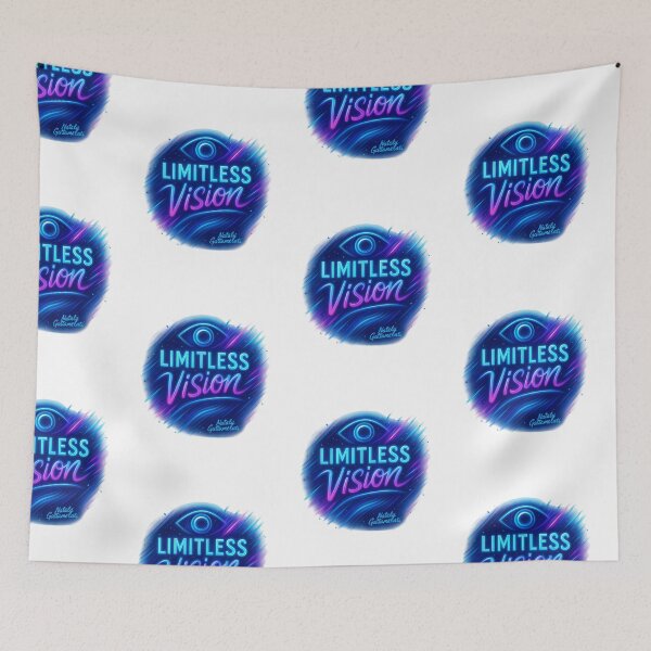 Item preview, Limitless Vision – Futuristic Neon Cosmic Art designed and sold by natalygattamelati.