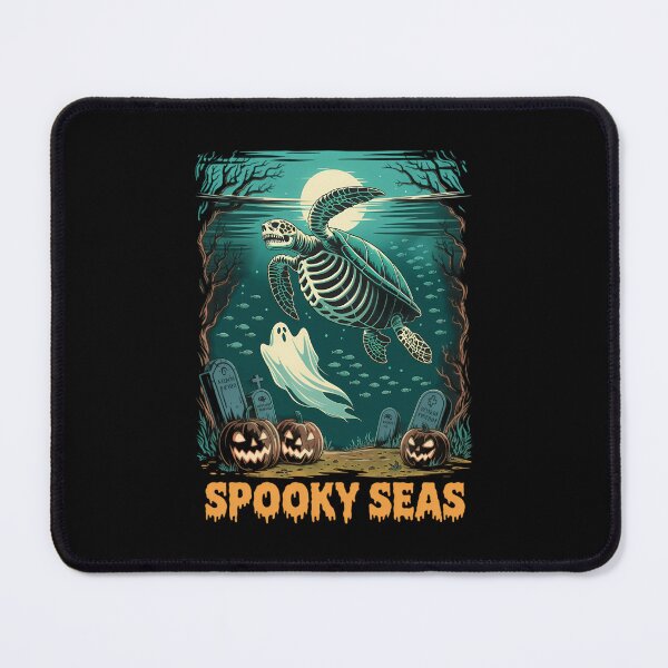 Item preview, halloween Skeleton Sea Turtle Spooky Seas designed and sold by ValerieRodrigue.