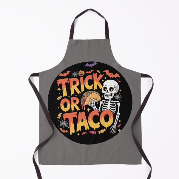 Item preview, Midnight Munchies: This fun and vibrant T-shirt design skeletal figure offers a taco dripping with crimson salsa. For the Halloween Festive Season designed and sold by Camel & Quirk.
