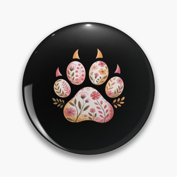 Item preview, Cat Animal Rescue Pet Lover Apparel Cute Paw Pressed Flowers designed and sold by BiellaSar.