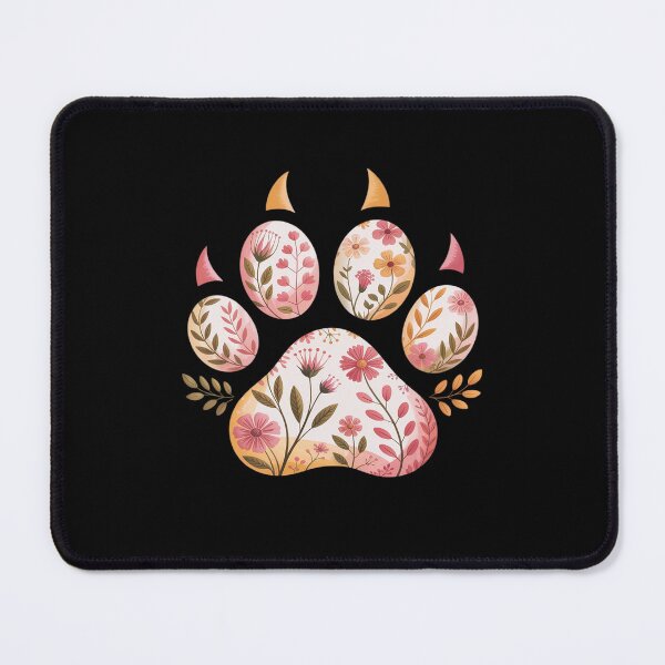 Item preview, Cat Animal Rescue Pet Lover Apparel Cute Paw Pressed Flowers designed and sold by BiellaSar.