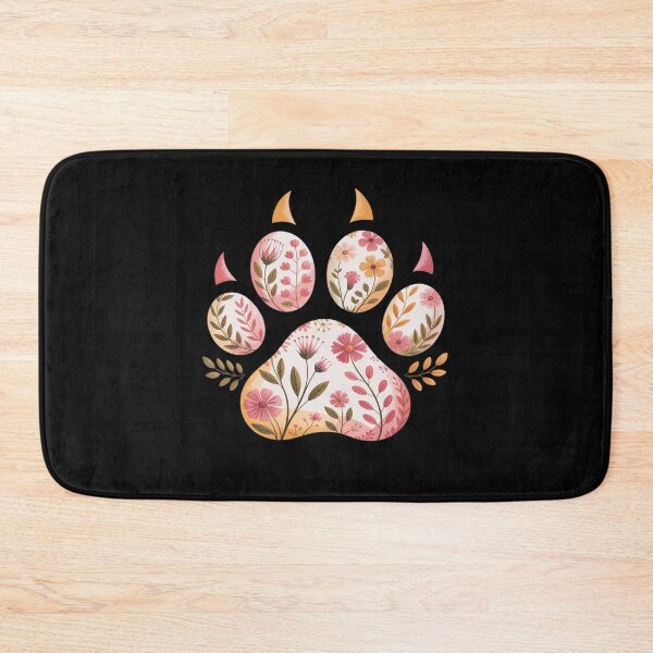 Item preview, Cat Animal Rescue Pet Lover Apparel Cute Paw Pressed Flowers designed and sold by BiellaSar.