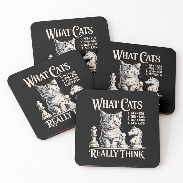 Item preview, Cat Chess Strategy What Cats Really Think designed and sold by BiellaSar.