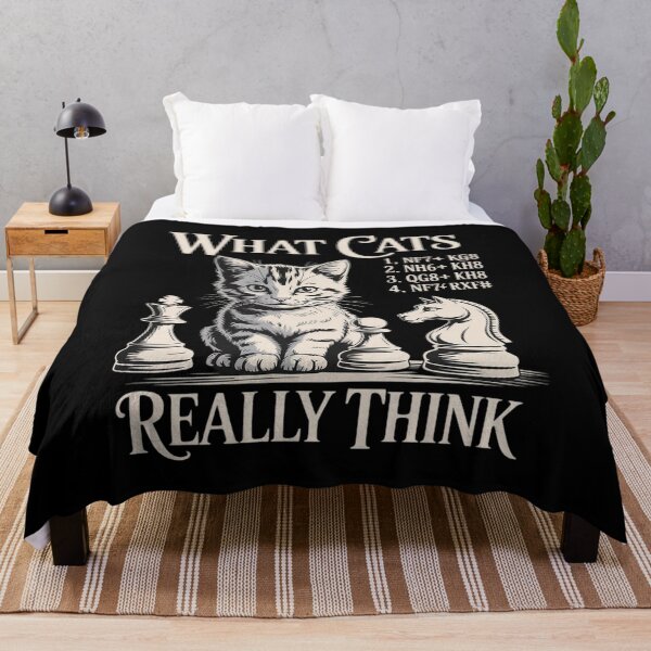 Item preview, Cat Chess Strategy What Cats Really Think designed and sold by BiellaSar.