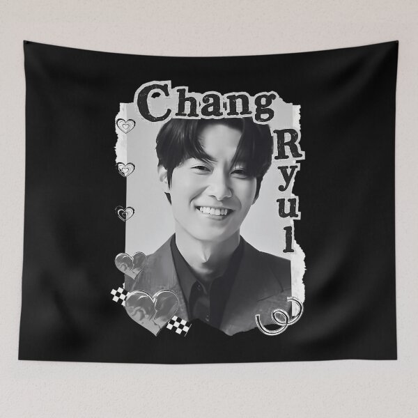 Item preview,  Chang Ryul () Korean Actor Black And White Collage Digital Art Portrait designed and sold by GabrielJean.