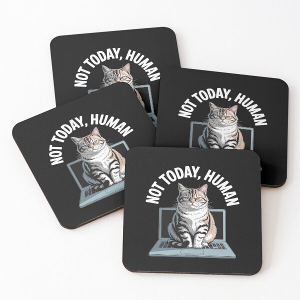 Item preview, Cat Saying Not Today Human Office Cats Remote Worker designed and sold by BiellaSar.