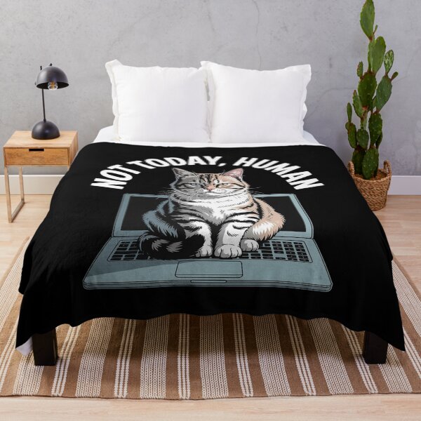 Item preview, Cat Saying Not Today Human Office Cats Remote Worker designed and sold by BiellaSar.