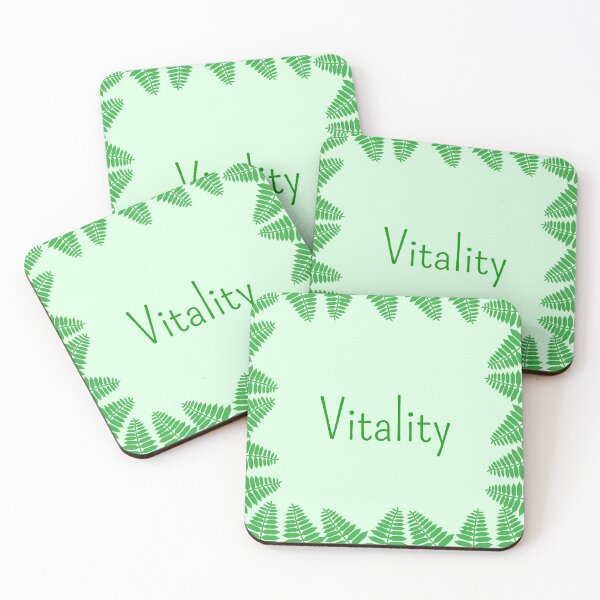 Item preview, Vitality — Fern Frame Typography Print designed and sold by katerin17.