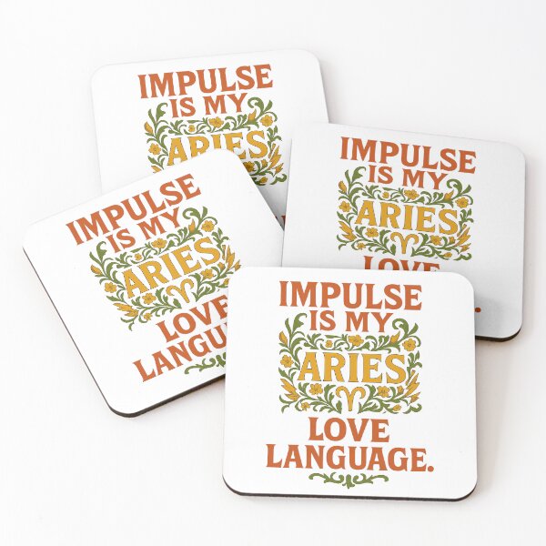 Item preview, Aries "Impulse Is My Love Language" Art Nouveau T-Shirt | Funny Zodiac Tee designed and sold by MySpiritTravels.