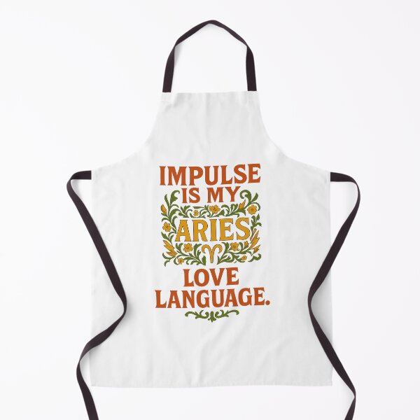 Aperçu de l'œuvre T-shirt Art nouveau Bélier « L'impulsion est mon langage amoureux » | T-shirt humoristique avec le signe du zodiaque créée et vendue par MySpiritTravels.