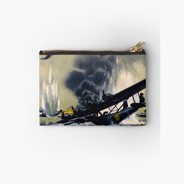 Item preview, Dramatic WWII RAF Attack Poster | Smash Japanese Aggression | WWII History & Propaganda Art | Port Blair Battle Scene designed and sold by artofuniverse.