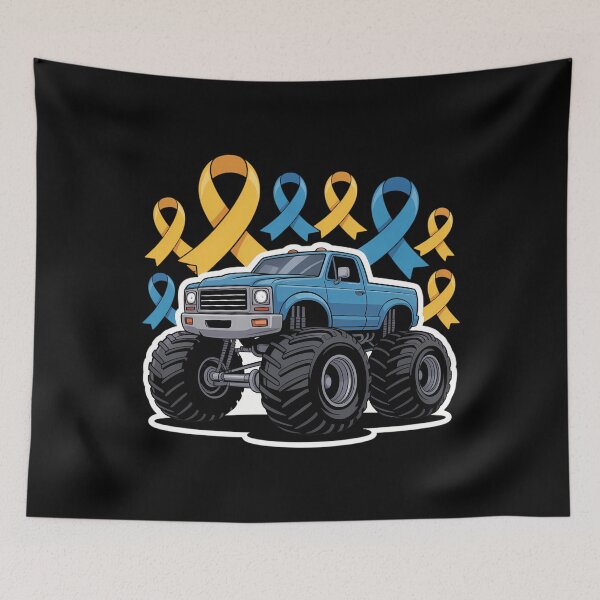 Item preview, Down Syndrome Awareness Monster Truck designed and sold by CookWorldLaughs.