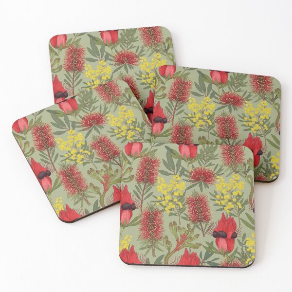 Item preview, Australian native floral pattern  designed and sold by Jaruart.