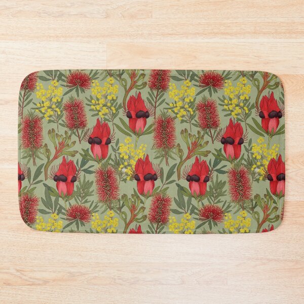 Item preview, Australian native floral pattern  designed and sold by Jaruart.