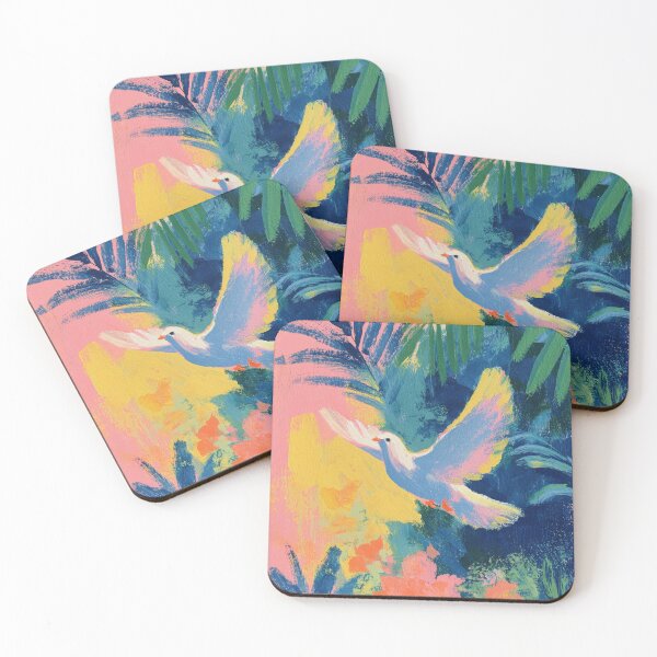 Item preview, White Dove in Matisse Style designed and sold by ArtHouseNiklas.