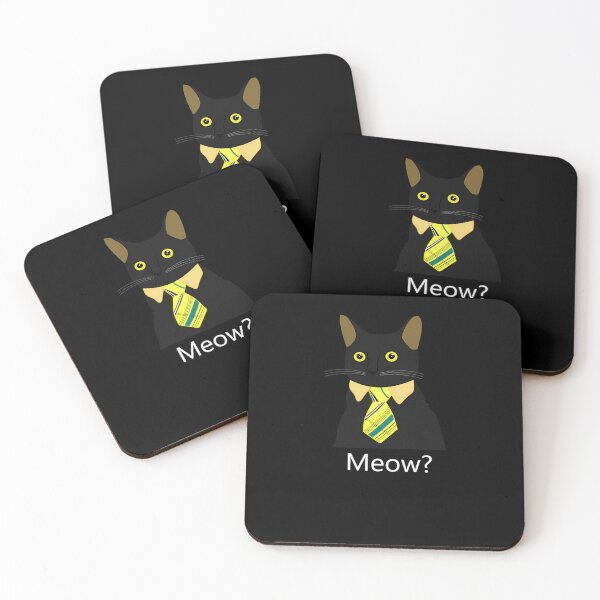 Item preview, Black Business Cat Kitten With Yellow Tie  	 designed and sold by isymndmf88.