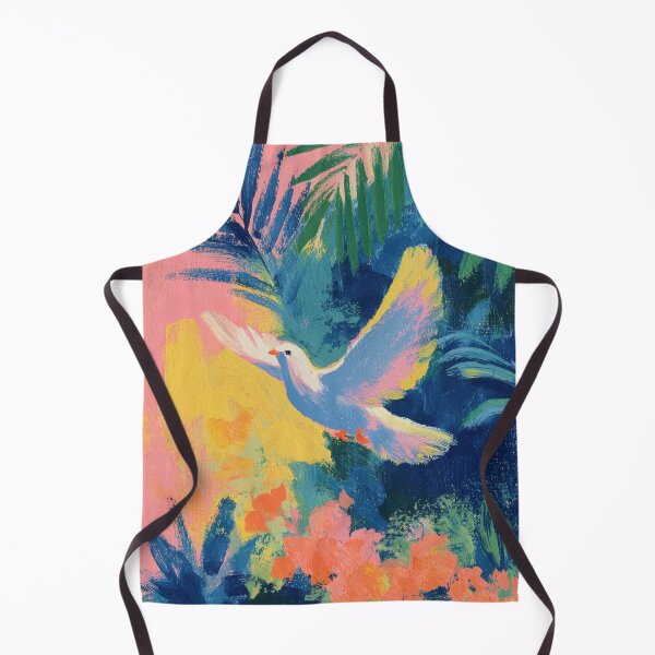 Item preview, White Dove in Matisse Style designed and sold by ArtHouseNiklas.