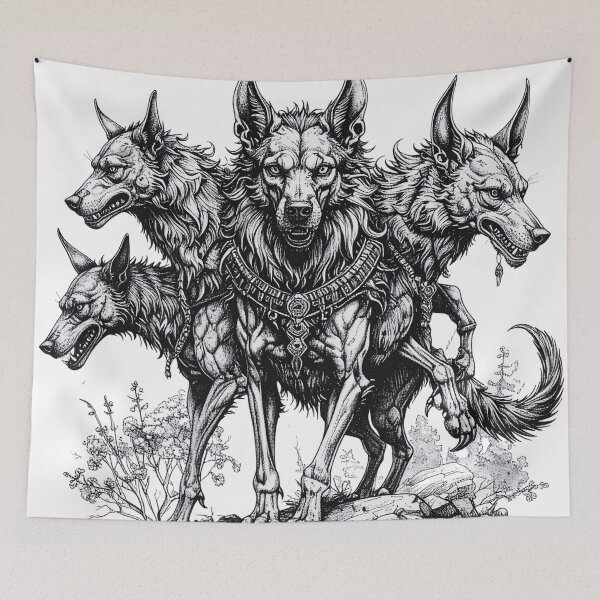 Item preview, Aggressive dog sketch designed and sold by PattaZone.