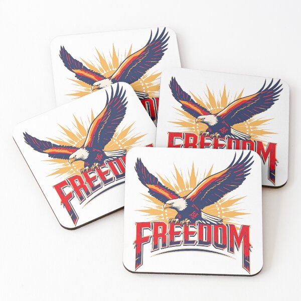 Item preview, Freedom Eagle – Bold Patriotic Design designed and sold by Kavya Art.