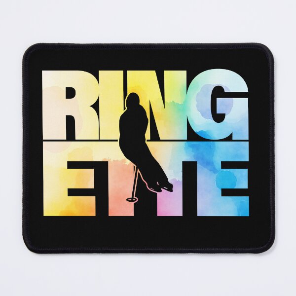 Item preview, Ringette Player – Watercolor Silhouette in Yellow and Blue designed and sold by EmeraldeaArt.