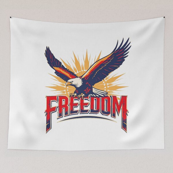 Item preview, Freedom Eagle – Bold Patriotic Design designed and sold by Kavya Art.