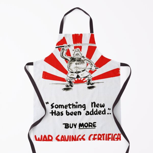 Item preview, WWII Propaganda Poster | Buy War Savings Certificates Art | Japanese Soldier Caricature & Rising Sun Flag | Historical Print designed and sold by artofuniverse.