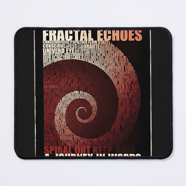 Item preview, Fractal Echoes – Psychedelic Word Spiral Abstract Design designed and sold by ThomasLeesa.