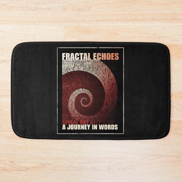 Item preview, Fractal Echoes – Psychedelic Word Spiral Abstract Design designed and sold by ThomasLeesa.