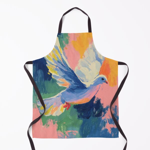 Item preview, Elegant dove in flight with strong colors designed and sold by ArtHouseNiklas.
