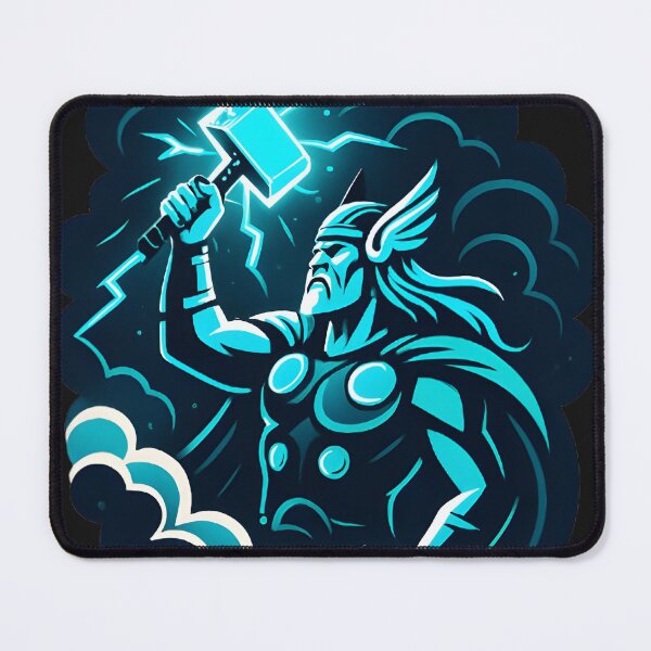 Item preview, Thor God of Thunder – Epic Norse Mythology Art designed and sold by Lureon.
